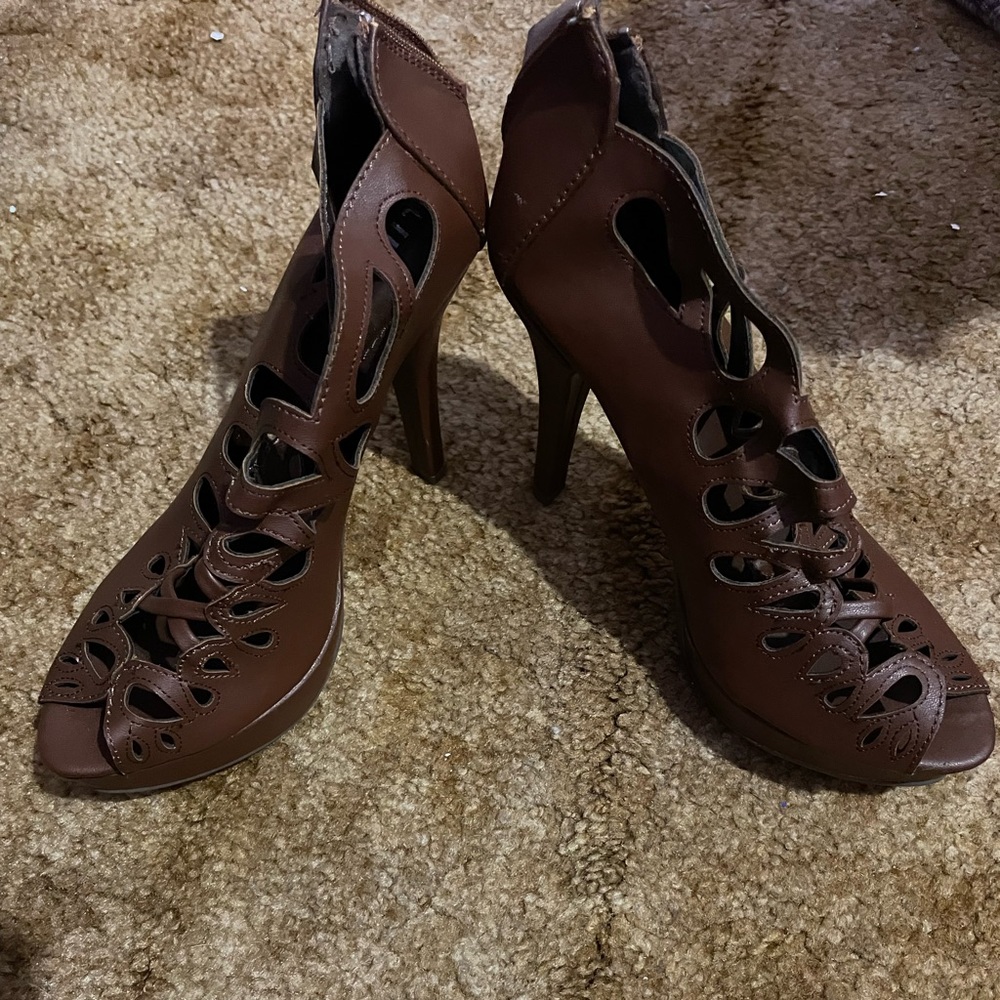 Brown heels